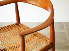 画像をギャラリービューアに読み込む, Hans J Wegner Johannes Hansen JH501 ハンス ウェグナー ザチェア ヨハネスハンセン 籐 チーク材 アームチェアの肘掛け