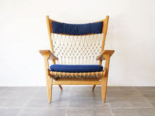 画像をギャラリービューアに読み込む, ハンスJウェグナー イージーチェア ラウンジチェア ヨハネスハンセン製ビンテージ Hans J. Wegner JH719 Chair ウェグナーの椅子の正面