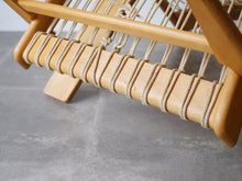 画像をギャラリービューアに読み込む, ハンスJウェグナー イージーチェア ラウンジチェア ヨハネスハンセン製ビンテージ Hans J. Wegner JH719 Chair ウェグナーの椅子の裏面 フレーム