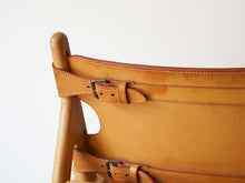 画像をギャラリービューアに読み込む, ボーエ・モーエンセン ハンティングチェア ビンテージ Børge Mogensen The Hunting Chair Model 2229 by Erhard Rasmussen 北欧デザイン名作チェア 椅子のレザーはベルトで張り具合を調節できる