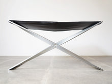 画像をギャラリービューアに読み込む, Poul Kjærholm PK91 E Kold Christensen EKC ポール ケアホルム E コルド クリステンセン ヴィンテージ品 折りたたみスツールの正面