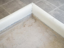 画像をギャラリービューアに読み込む, Danish Design Planter Cuban Mahogany Zinc デンマークデザイン キューバンマホガニー 亜鉛 プランター 植木鉢 1930年代 北欧ヴィンテージ家具 フラワーボウルの内面