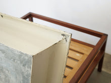 画像をギャラリービューアに読み込む, Danish Design Planter Cuban Mahogany Zinc デンマークデザイン キューバンマホガニー 亜鉛 プランター 植木鉢 1930年代 北欧ヴィンテージ家具 フラワーボウルの裏面