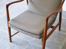 画像をギャラリービューアに読み込む, フィン・ユール NV45 ヴィンテージ ニールスヴォッダー製 フィンユールのアームチェア チーク Finn Juhl NV45 Chair armchair teak Niels Vodder 椅子の座面 レザーの張り地