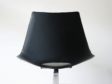 画像をギャラリービューアに読み込む, Jørgen Kastholm Preben Fabricius Scimitar Chair Ivan Schlechter ヨルゲン カストホルム プレバン ファブリシャス シミターチェア イヴァン シュレクター 革張り ラウンジチェアの背面