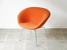 画像をギャラリービューアに読み込む, Arne Jacobsen FH3318 The Pot chair Fritz Hansen アルネ ヤコブセン フリッツハンセン製 ポットチェア オレンジ ラウンジチェア