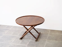 画像をギャラリービューアに読み込む, エジプシャンテーブル ブラジリアンローズウッド モーエンスラッセン Mogens Lassen Egyptian Table Rud Rasmussen 北欧名作家具 ラウンドテーブルの斜め上から