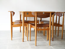 画像をギャラリービューアに読み込む, フィンユール ボヴィルケ ダイニングテーブル ブラジリアンローズウッド ダイニングテーブル Finn Juhl Bovirke Extendable dinning table 北欧ヴィンテージのテーブルとBO62チェアのセット