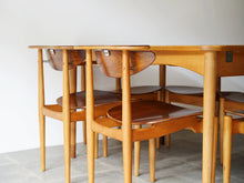 画像をギャラリービューアに読み込む, フィンユール ボヴィルケ ダイニングテーブル ブラジリアンローズウッド ダイニングテーブル Finn Juhl Bovirke Extendable dinning table 北欧ヴィンテージのテーブルとBO62チェアのセット