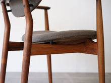 画像をギャラリービューアに読み込む, フィンユール NV55 アームチェア ブラジリアンローズウッド ニルスヴォッダー Finn Juhl NV55 arm Chair brazilian rosewood Niels Vodder フィンユールの椅子フレーム