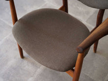 画像をギャラリービューアに読み込む, フィンユール NV55 アームチェア ブラジリアンローズウッド ニルスヴォッダー Finn Juhl NV55 arm Chair brazilian rosewood Niels Vodder フィンユールの椅子の座面