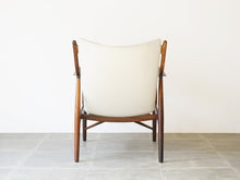 画像をギャラリービューアに読み込む, Finn Juhl Niels Vodder NV45 Chair Brazillian Rosewood フィン ユール ニルス ヴォッダー ブラジリアンローズウッド アームチェアの背面