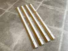 画像をギャラリービューアに読み込む, 北欧ブックケース 80cmのケースが4台セット 本棚の裏面 ドッコ式バー(あて木)