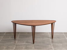 画像をギャラリービューアに読み込む, デンマークデザインの三角テーブル正面