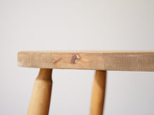 画像をギャラリービューアに読み込む, 木製のスツール天板を横から