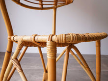 画像をギャラリービューアに読み込む, 竹と籐のチェアの座面水平から