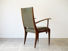 画像をギャラリービューアに読み込む, デンマークのマホガニーチェアの全体図を後ろから