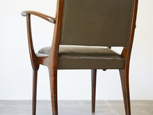 画像をギャラリービューアに読み込む, デンマークのマホガニーチェアのフレームを後方から