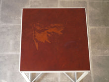 画像をギャラリービューアに読み込む, Hanne Kjærholm(ハンネ・ケアホルム)のハイテーブル天板はレザー張り