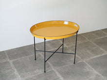画像をギャラリービューアに読み込む, Peter Hvidt(ピーター・ヴィッツ)トレイテーブル 黄色のサイドテーブル