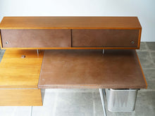 画像をギャラリービューアに読み込む, ハーマンミラー デスク ジョージ・ネルソン Home Office Desk George Nelson for Herman Miller ミッドセンチュリーのデスクの天板はレザー張り