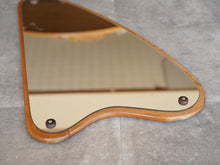 画像をギャラリービューアに読み込む, デンマークデザインの壁掛け鏡ヴィンテージミラーの曲線