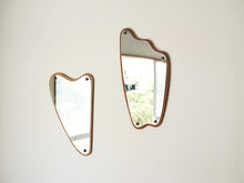 画像をギャラリービューアに読み込む, デンマークデザインの壁掛け鏡ヴィンテージミラー2枚