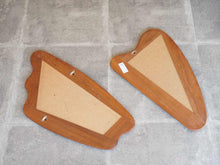 画像をギャラリービューアに読み込む, デンマークデザインの壁掛け鏡ヴィンテージミラー2枚の裏面