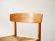 画像をギャラリービューアに読み込む, Børge Mogensen(ボーエモーエンセン)J39チェア(オーク&ペーパーコード)の背もたれ