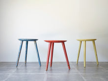 画像をギャラリービューアに読み込む, Eduard Ludwig(エドゥアルト・ルートヴィヒ)赤と青と黄色のスツール