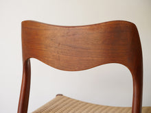 画像をギャラリービューアに読み込む, Niels O. Møller(ニールス・モラー)のダイニングチェア71の背もたれ背面