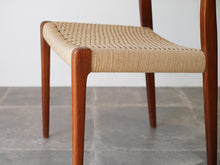 画像をギャラリービューアに読み込む, Niels O. Møller(ニールス・モラー)のダイニングチェア71の座面と脚