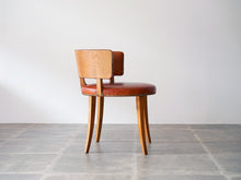 画像をギャラリービューアに読み込む, デンマークデザインのレザーのチェア左側面