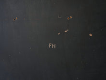 画像をギャラリービューアに読み込む, Fritz Hansen フリッツハンセンの1930年製ビンテージ黒テーブルの裏面にある刻印