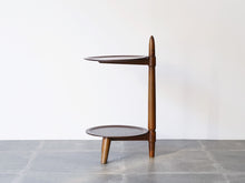 画像をギャラリービューアに読み込む, 北欧シェルフ マホガニーのサイドテーブルの側面
