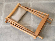 画像をギャラリービューアに読み込む, Torsten Johansson(トルステン・ヨハンソン)北欧チェア 折りたたみ椅子 天然革の椅子 折りたたんだ様子