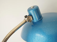 画像をギャラリービューアに読み込む, ハンガリーデザイン 青いテーブルランプ バウハウスデザイン家具 Marianne Brandt マリアンネブラントの照明 角度調整できます