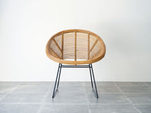 画像をギャラリービューアに読み込む, ラタン(籐)のヴィンテージチェア