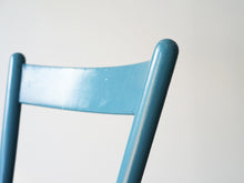 画像をギャラリービューアに読み込む, Børge Mogensen(ボーエ・モーエンセン)のFDB用青いダイニングチェアのフレーム