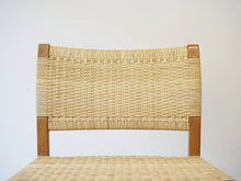 画像をギャラリービューアに読み込む, Børge Mogensen Model BM61 ボーエモーエンセンの籐のダイニングチェアBM61の背もたれ