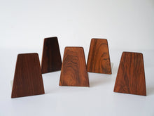 画像をギャラリービューアに読み込む, Kai Kristiansen Trapezium shaped Bookend カイクリスチャンセンのローズウッドのブックエンド
