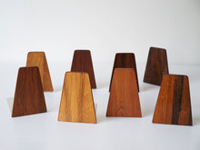 画像をギャラリービューアに読み込む, Kai Kristiansen Trapezium shaped Bookend カイクリスチャンセンのローズウッドのブックエンド 北欧 本立て