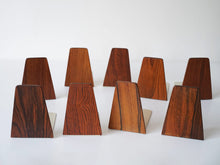 画像をギャラリービューアに読み込む, Kai Kristiansen Trapezium shaped Bookend カイクリスチャンセンのローズウッドのブックエンド