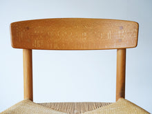 画像をギャラリービューアに読み込む, Børge Mogensen モーエンセン チェアJ39 オーク 椅子の背もたれ