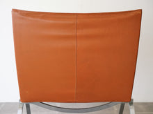 画像をギャラリービューアに読み込む, Poul Kjærholm PK22 EKC製 ポールケアホルムのイージーチェアの背もたれ背面 ブラウンのレザー