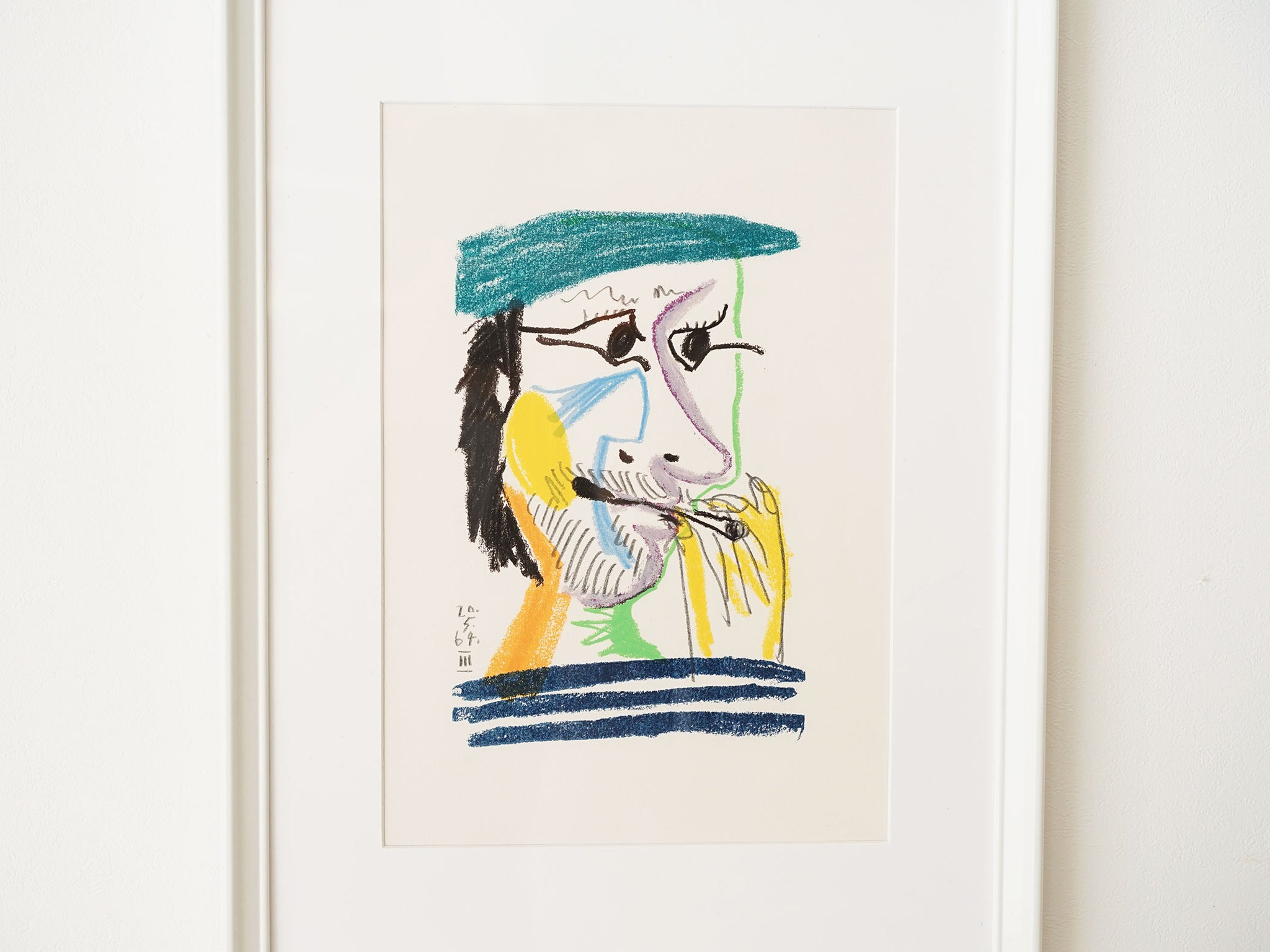 定番低価パブロ・ピカソ　Pablo Picasso リトグラフ　Le Gout du Bonheur（甘い生活）より　「歩く人・2」　限定666部　64－70年　 Cercle D’art 石版画、リトグラフ