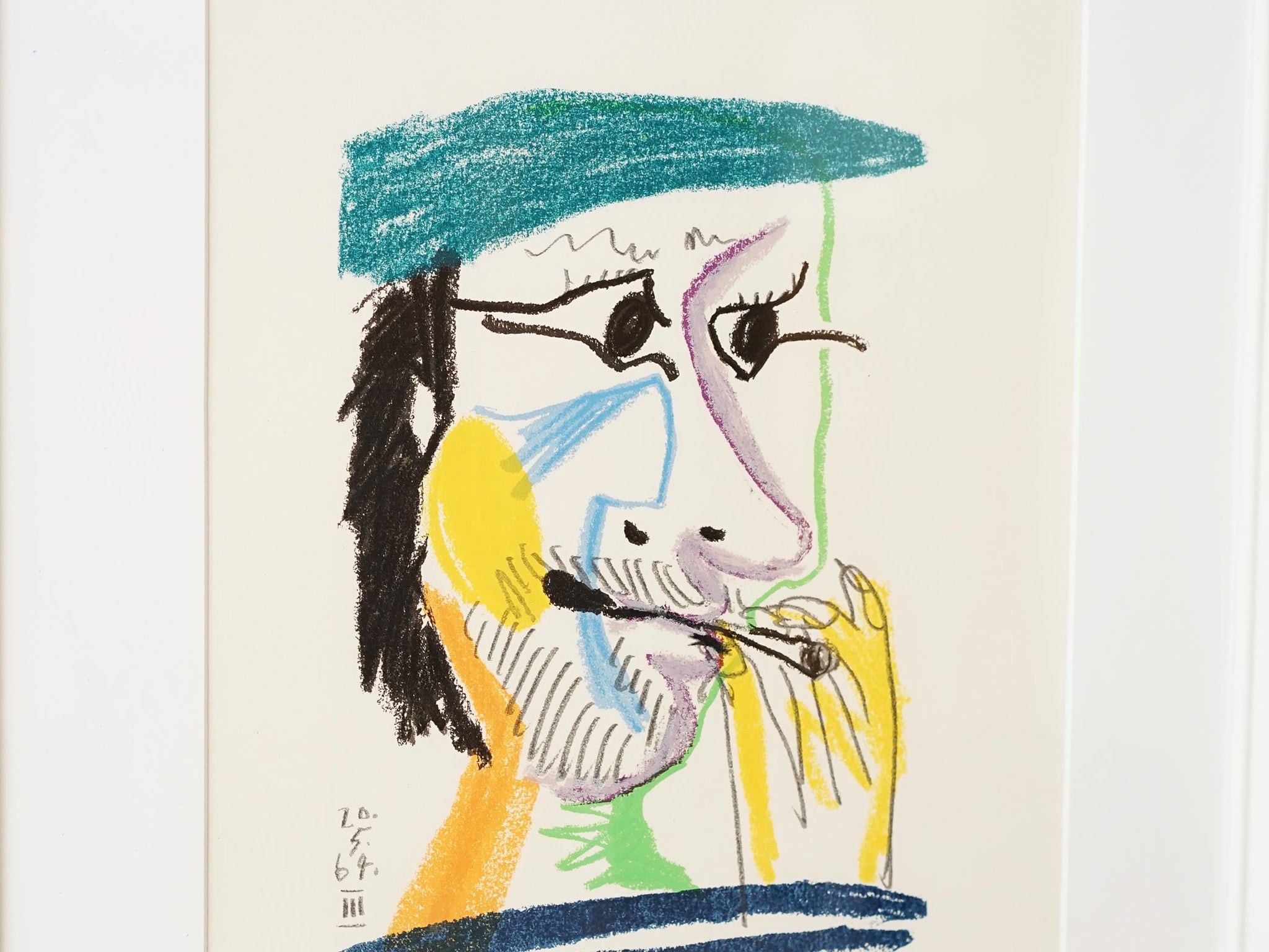 在庫大特価ピカソ(PICASSO)、高級画集画、状態良好、新品高級額装付、絵画 送料無料 自然、風景画