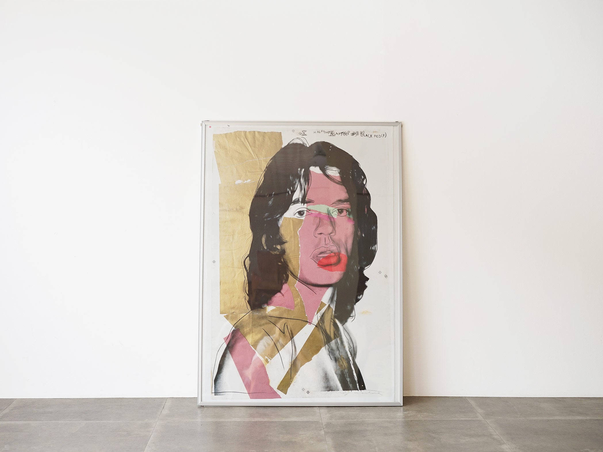 Andy Warhol アンディ・ウォーホル Mick Jagger ミック・ジャガーのポスター  現代アート インテリアアート アートポスター