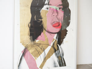 Andy Warhol アンディ・ウォーホル Mick Jagger ミック・ジャガーのポスター 現代アート インテリアアート アートポスター