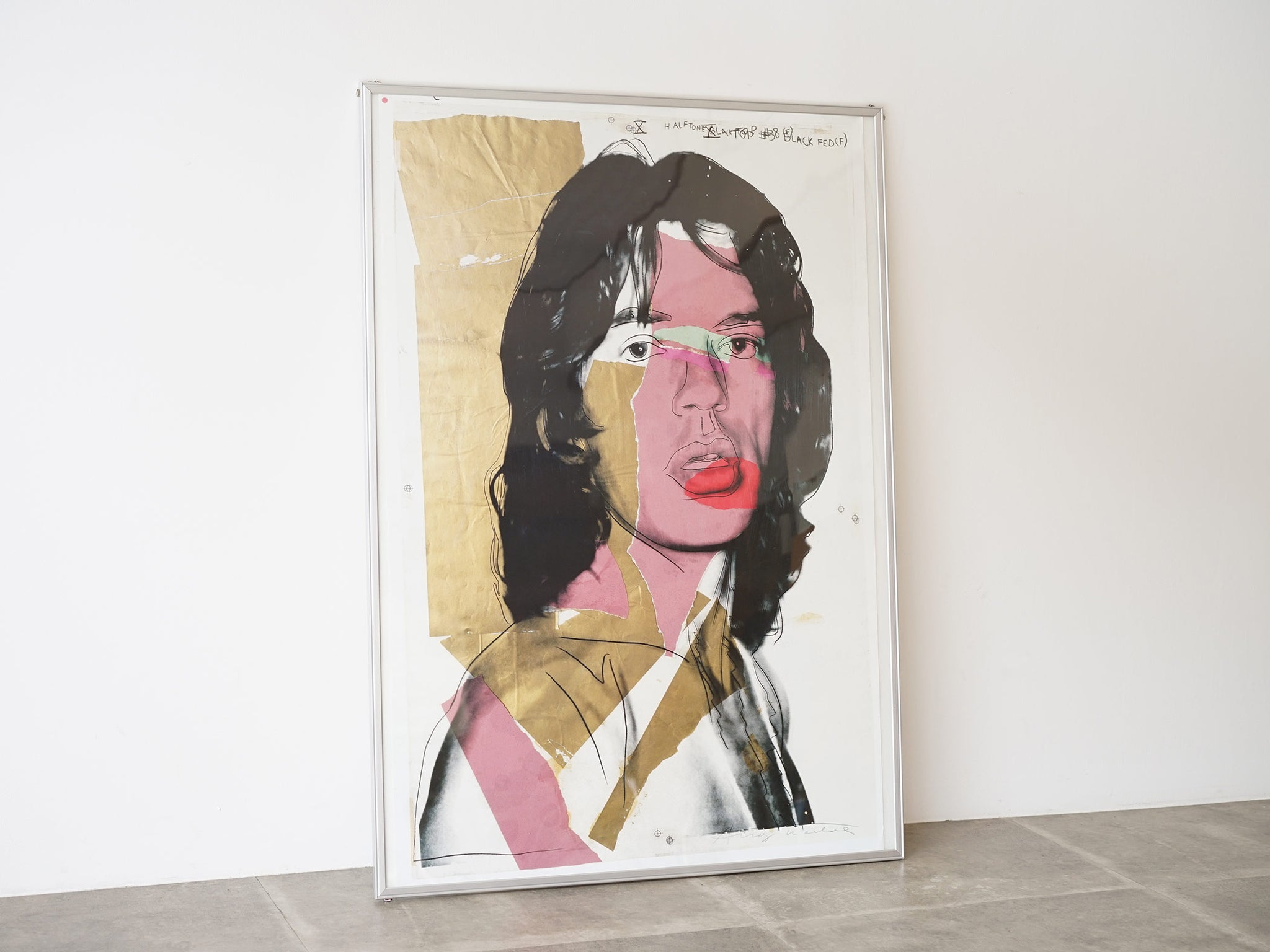 在庫国産WARHOL、ウォーホル、Mick Jagger #10、希少画集画、新品額装付、ミック ジャガー 自然、風景画